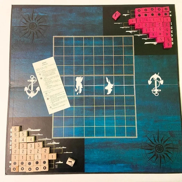 Vintage 1972 Admirals Board Game Parker Brothers Missing Instructions - Picture 7 of 12